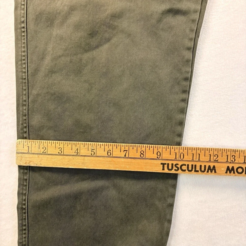 VTG 90s Banana Republic Chino Pants Men's 38x30 Olive Green Button Fly Preppy